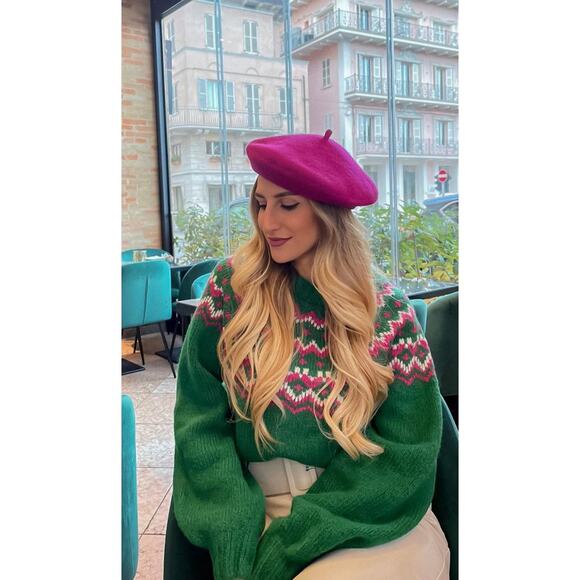 Zara Wool Beret - Picture 2 of 7